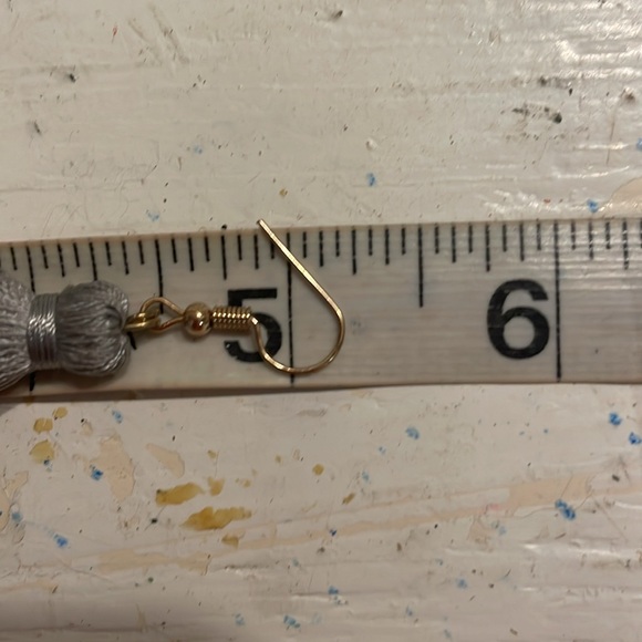 5.25” Bohemian Forever Bella Zoella tassel dangle drop earrings on French wire - Picture 8 of 9